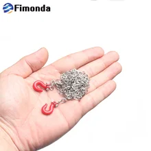 RC автомобиль металлическая буксировочная цепь прицеп крюк украшение для 1/10 RC Рок Гусеничный Traxxas TRX4 осевой SCX10 90046 RC4WD D90 TF2 Tamiya CC01