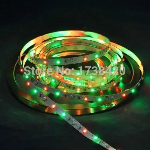 rgb Светодиодная лента 5050 SMD 60 светодиодный s лента светодиодный светильник белый красный желтый синий зеленый RGB 14,4 Вт/м DC 12 В с CE RoHS