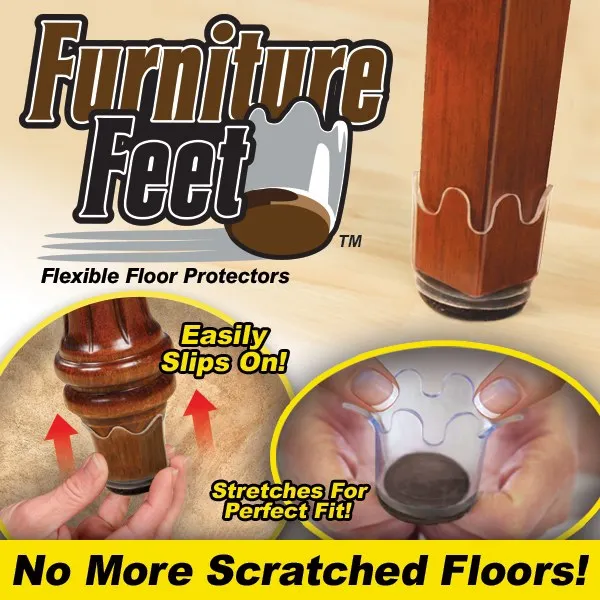 8pc 16pc Furniture Feet Floor Protector Pads Universal Stool