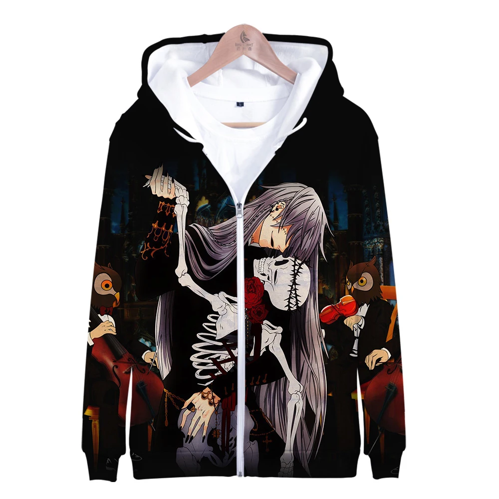  Black Butler 3D Printed Kpop Women/Men Zipper Hoodies Fashion Long Sleeve Hooded Sweatshirts 2019 H