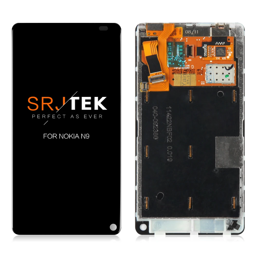 

100% Original 854x480 For NOKIA N9 LCD Touch Screen with Frame For NOKIA N9 Display Digitizer Assembly Replacement Parts
