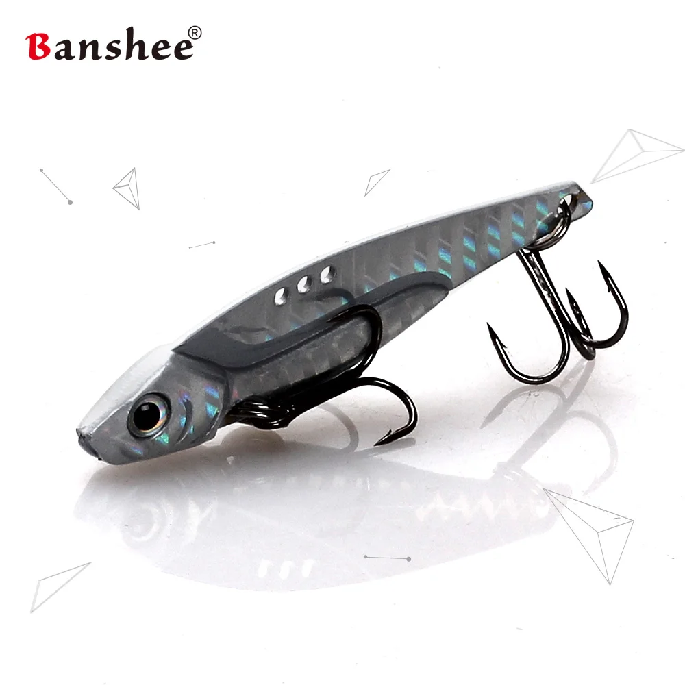 

Banshee 60mm/12g Metal Vib Lure Hard Bait Rattlin For Pike Fishing Lure Sinking Wobbler Fishing Vib Baits Rattle Crankbaits Fake