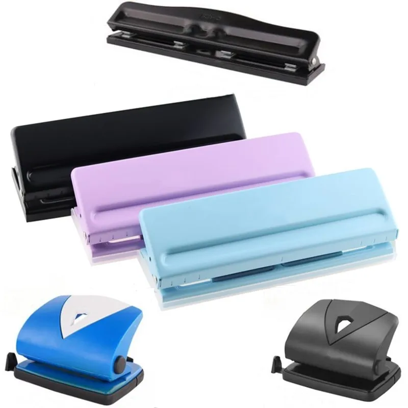 

Perforator Metal 2/4/6 Hole Punch Pink Craft Puncher Paper Cutter Adjustable DIY A4 A5 A6 Loose-Leaf Punch Scrapbooking Statione