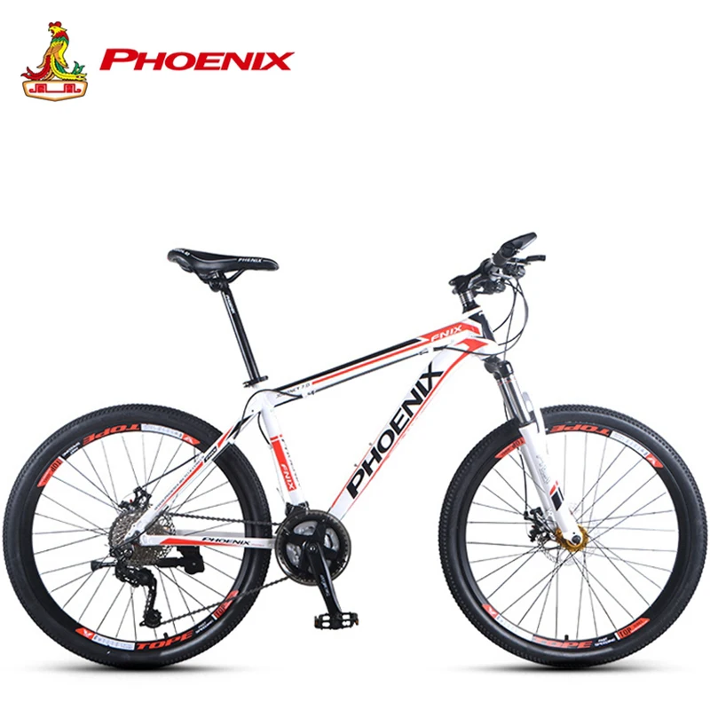 Phoenix Mountain Bike 27 Speed Men Women Steel Bicycle MTB Suspension Microshift Bike Fork Bicycle Adults off-road Cycling Bike