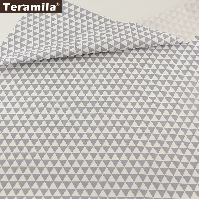 

100% Cotton Fabric TERAMILA Light Grey Geromary Designs Twill Fat Quarter Home Textile Material Patchwork Quilting Tecido CM
