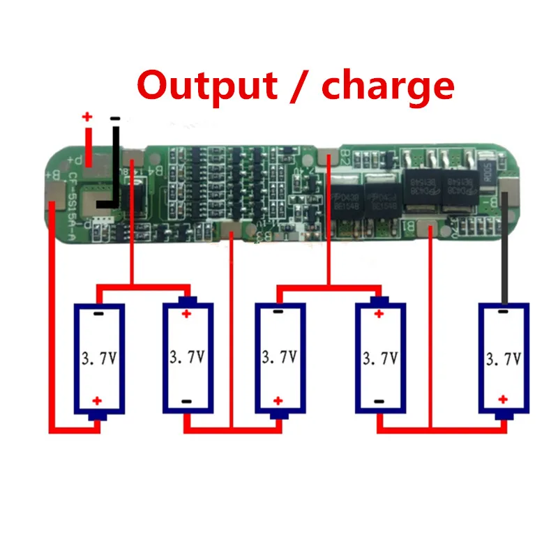 Плата защиты 5s схема 5S 12A 21V Lithium Battery Protection Board Overcharge /over the flow of protect