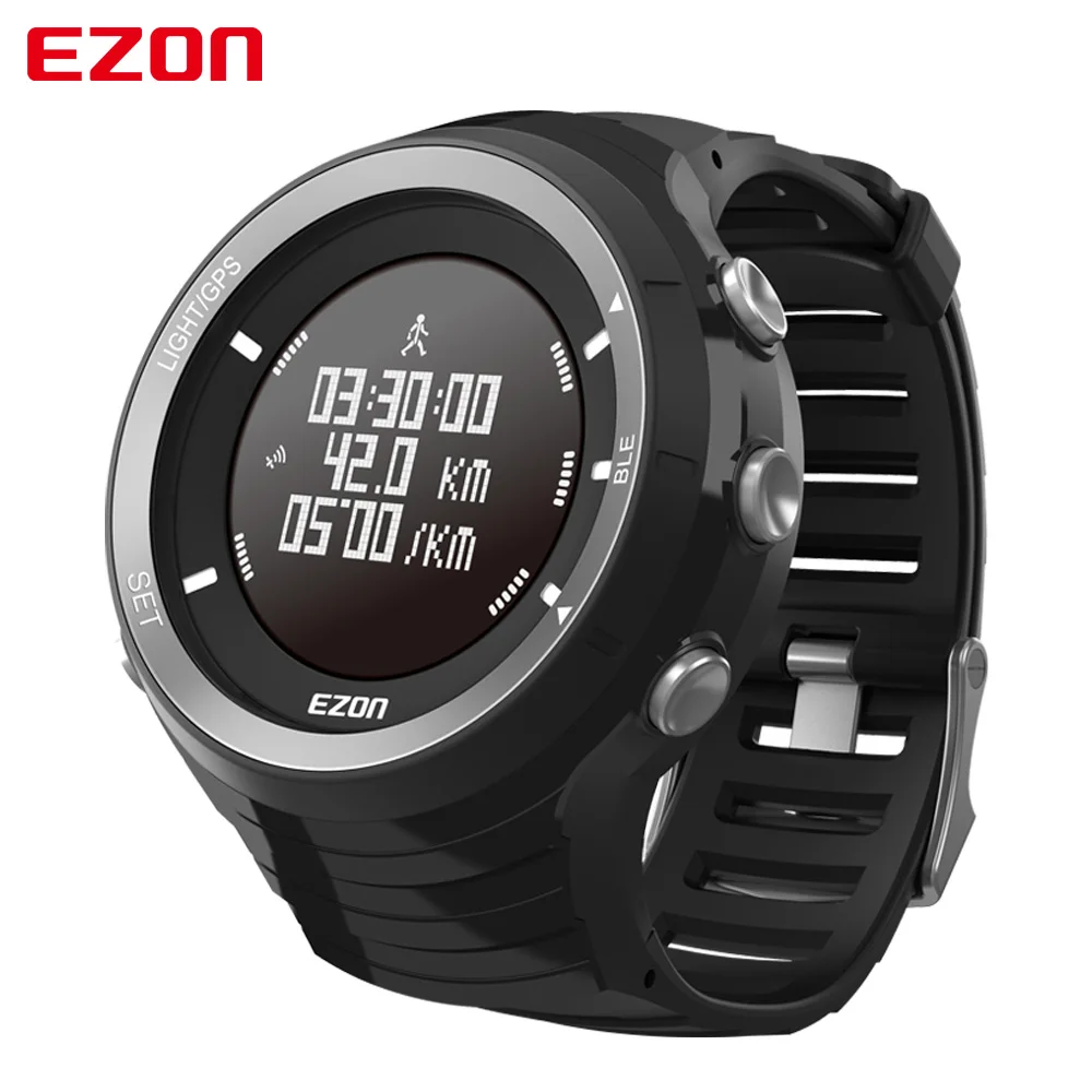 Спортивные фитнес часы EZON T033 пульсометр Bluetooth GPS трекер шагомер альтиметр