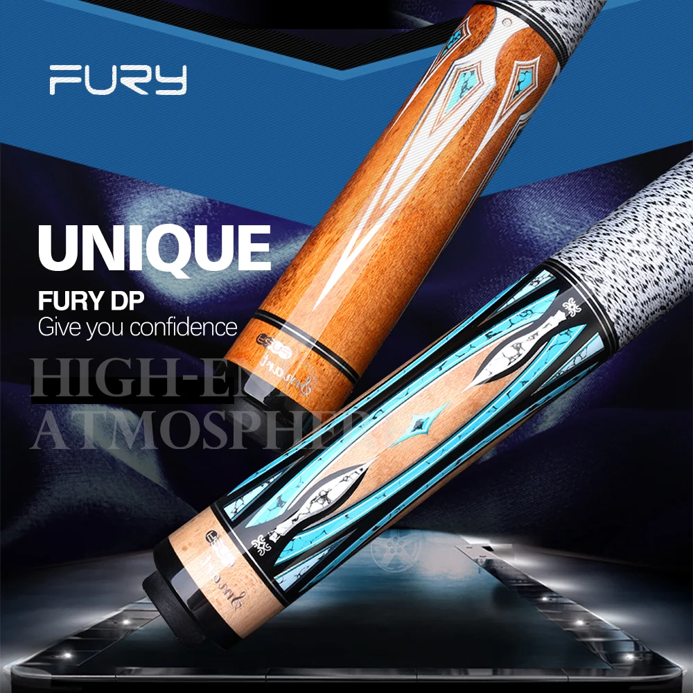 

FURY DP Pool Cue Stick Kit Billiard Cue 13mm Tip with Case Professional Hard Maple Stick ForChampion Professional Athlete