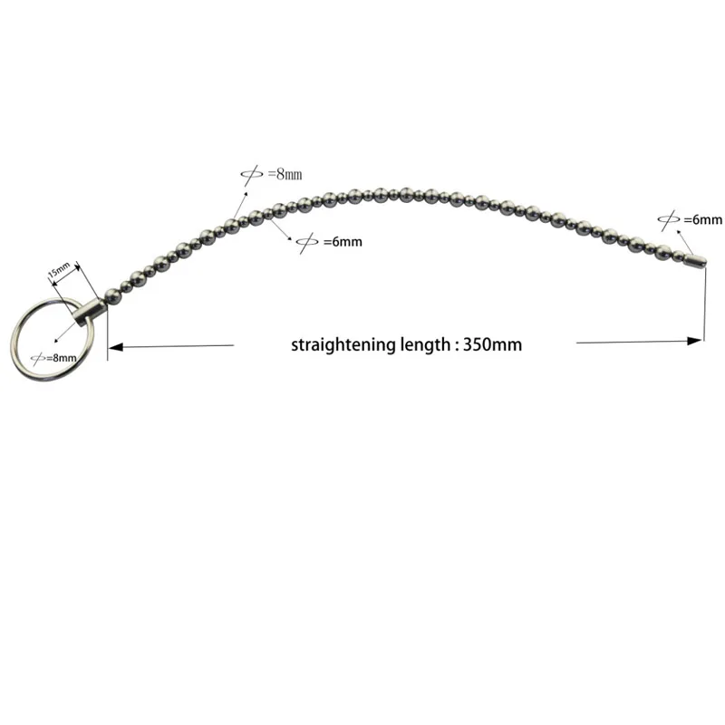 Stainless Steel Urethral Beads Sounding Rod Solid Urethral Sound Dilators Dilatation Pinis Penis Plug Male Sex Toys Urethra