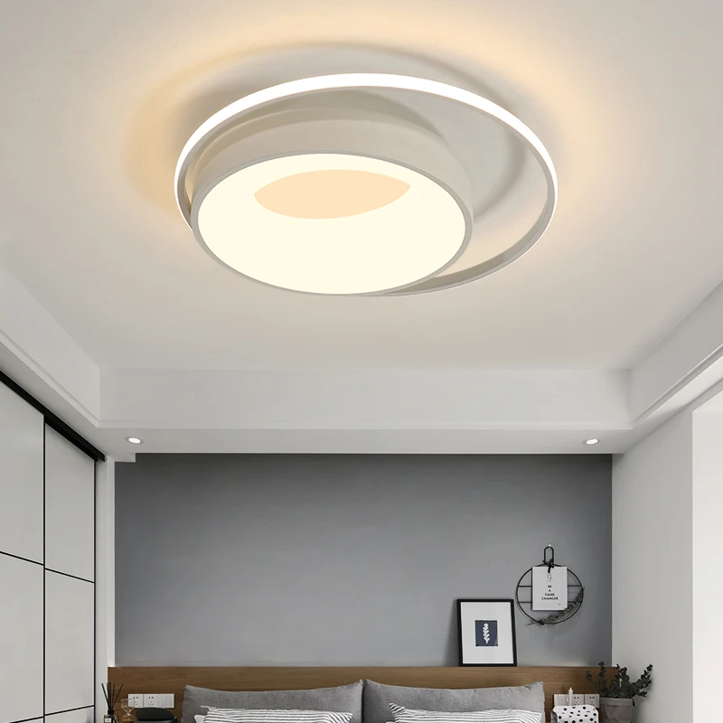 

Simple modern led ceiling lamp round bedroom lamp atmosphere home room lamp creative personality network red top lamp