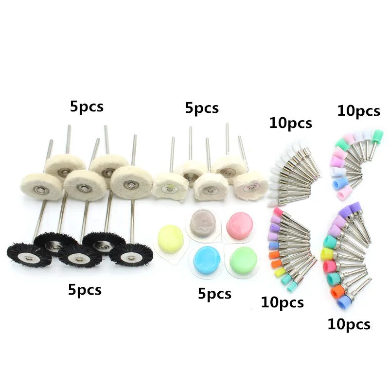 60 шт. зубная полировальная щетка полировщик Prophy резиновая чашка защелка красочные нейлоновые щетинки Стоматологическая Полировка колеса Полировочная паста