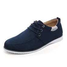 New Nice Spring Autumn Men Shoes Casual Male Footwear For Men Suede Leather Flat Men Fashion Zapatos Hombre P53