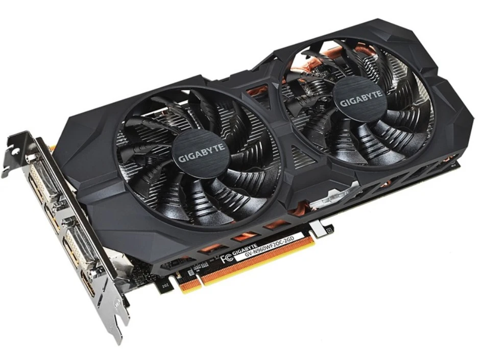 GIGABYTE, оригинальная Видеокарта GTX 960, 2 Гб, 128 бит, GDDR5, видеокарты для nVIDIA, видеокарты VGA, Geforce GTX960, Hdmi, Dvi, используется игра