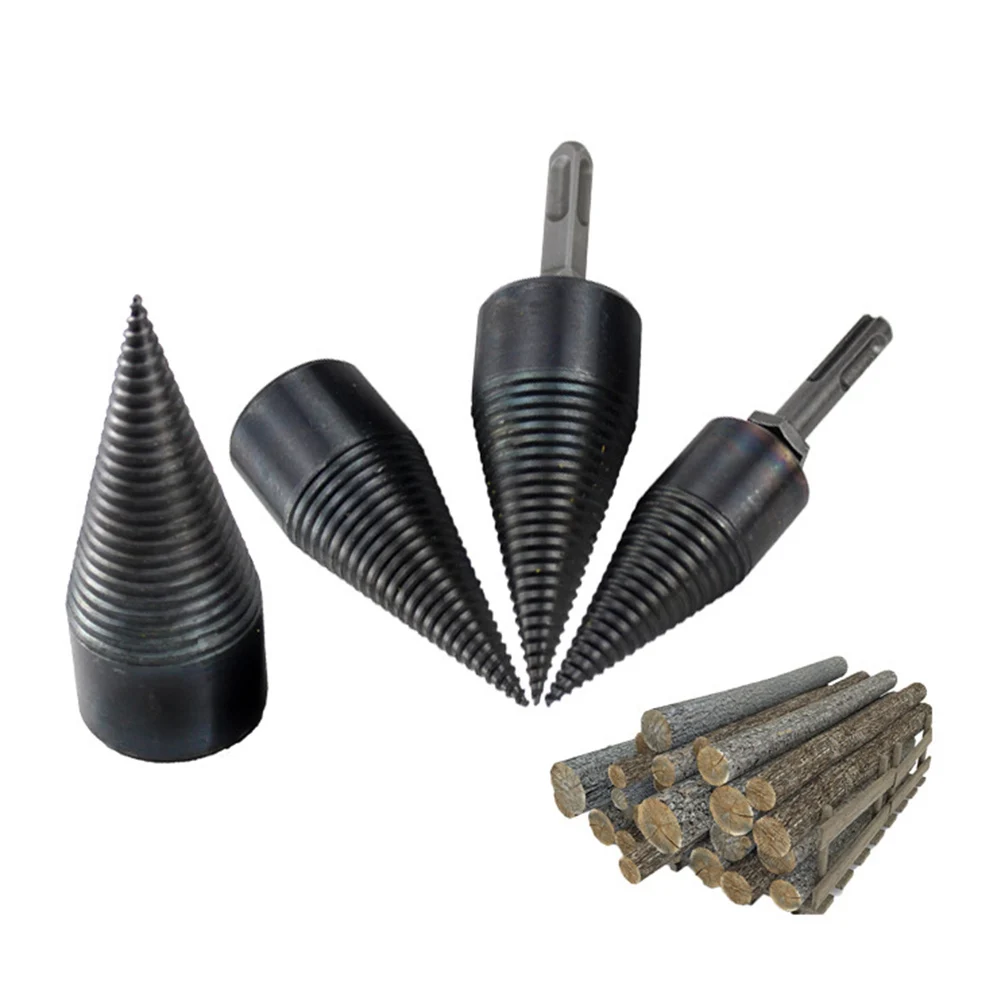 

High Speed New Hot High Speed Twist Drill Bit Wood Splitter Screw Cones Splitting Bit Wood Drill 32/42MM Round Hexagonal