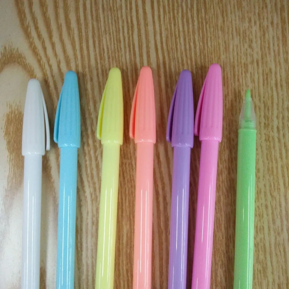 7 цветов, блестящая гелевая ручка для пудры, набор, 0,8 мм, шариковые ручки для альбома, дневника, черная карта, канцелярские принадлежности для офиса, школы, F023