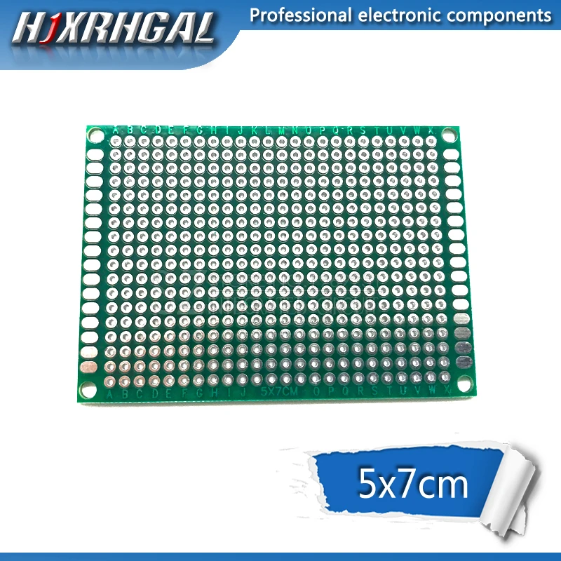 1 шт. 5x7 см 5*7 двухсторонний Прототип PCB diy универсальная печатная плата hjxrhgal