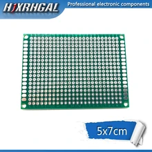 1 шт. 5x7 см 5*7 двухсторонний Прототип PCB diy универсальная печатная плата hjxrhgal