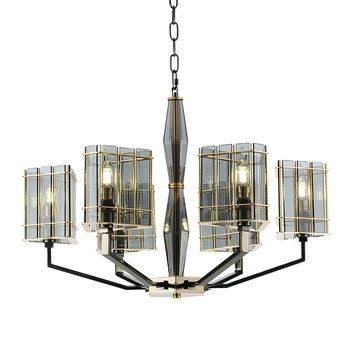 

8 Arms pendant lighting post Modern Toolery Lustres de Living Room Indoor Lamp Decoration nordic 6 light 8 head E14 3W led lamp