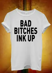 Bad Bicks чернильная Татуировка сексуальные мужские футболки для девочек 993, мужские Забавные футболки в стиле хип-хоп дешевые оптом