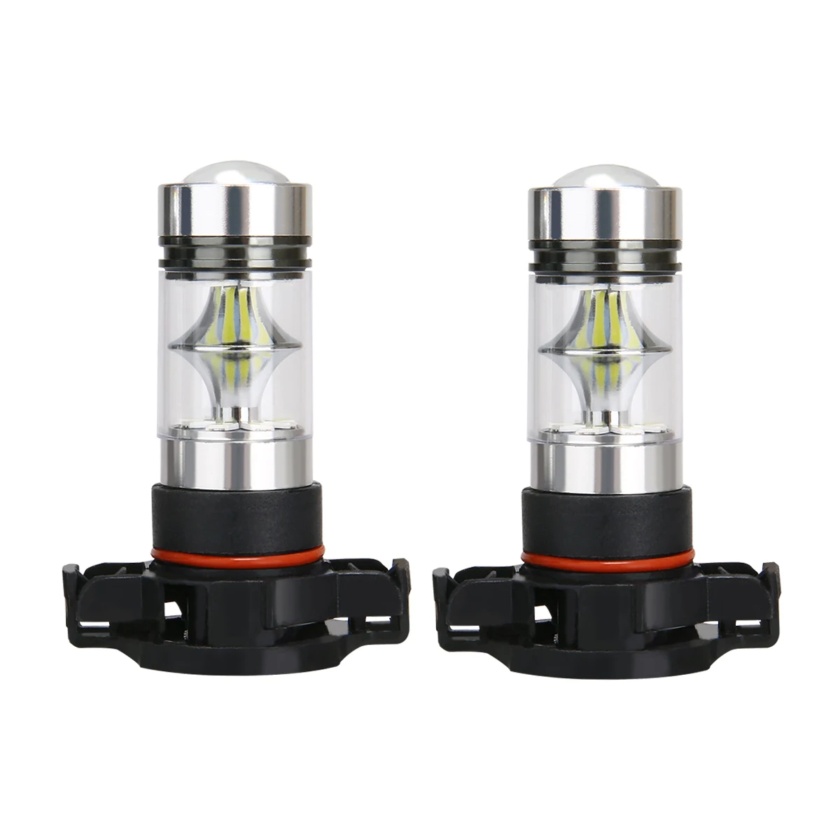 Mayitr 2pcs 5202 H16 PS24W 100W Car LED Fog Light Day-time Tunning Lamp Bulb White 12V 6000K