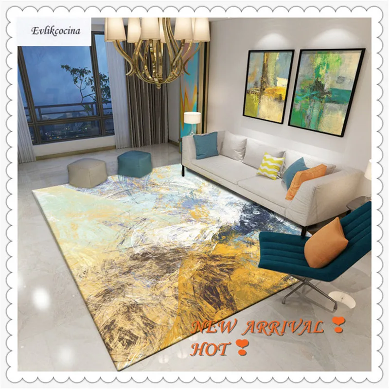 Желтый цвет, смешанный стиль, Coussin De Salon, ковер для дома, напольный коврик для гостиной, Tapete Para Sala Alfombra