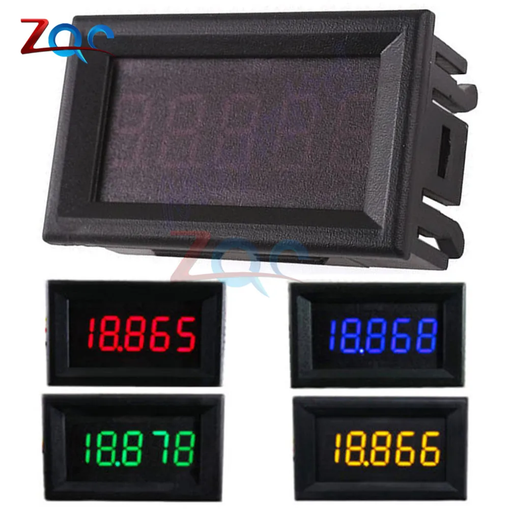 

Mini Car LED Display Digital Voltmeter DC 4-30V 0.36" 5 Digit Voltage Detector Panel Meter Red 3 Wires High Accuracy 0-33.000V