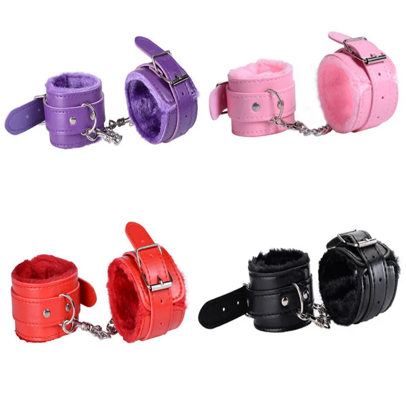 

Pretend HandCuffs Sexy Play PU Leather with Keys Police Role Cosplay Tools Police Toy for Children Boy Birthday Gifts