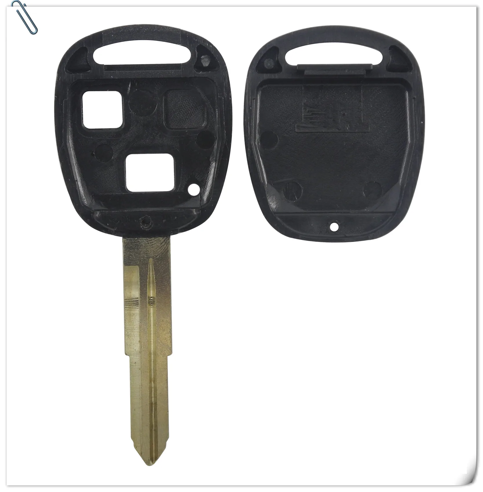 Jingyuqin пульт дистанционного управления замена ключа автомобиля чехол для Toyota HIACE Yaris TOY41 HU133R Uncut Blade резиновый кнопочный коврик