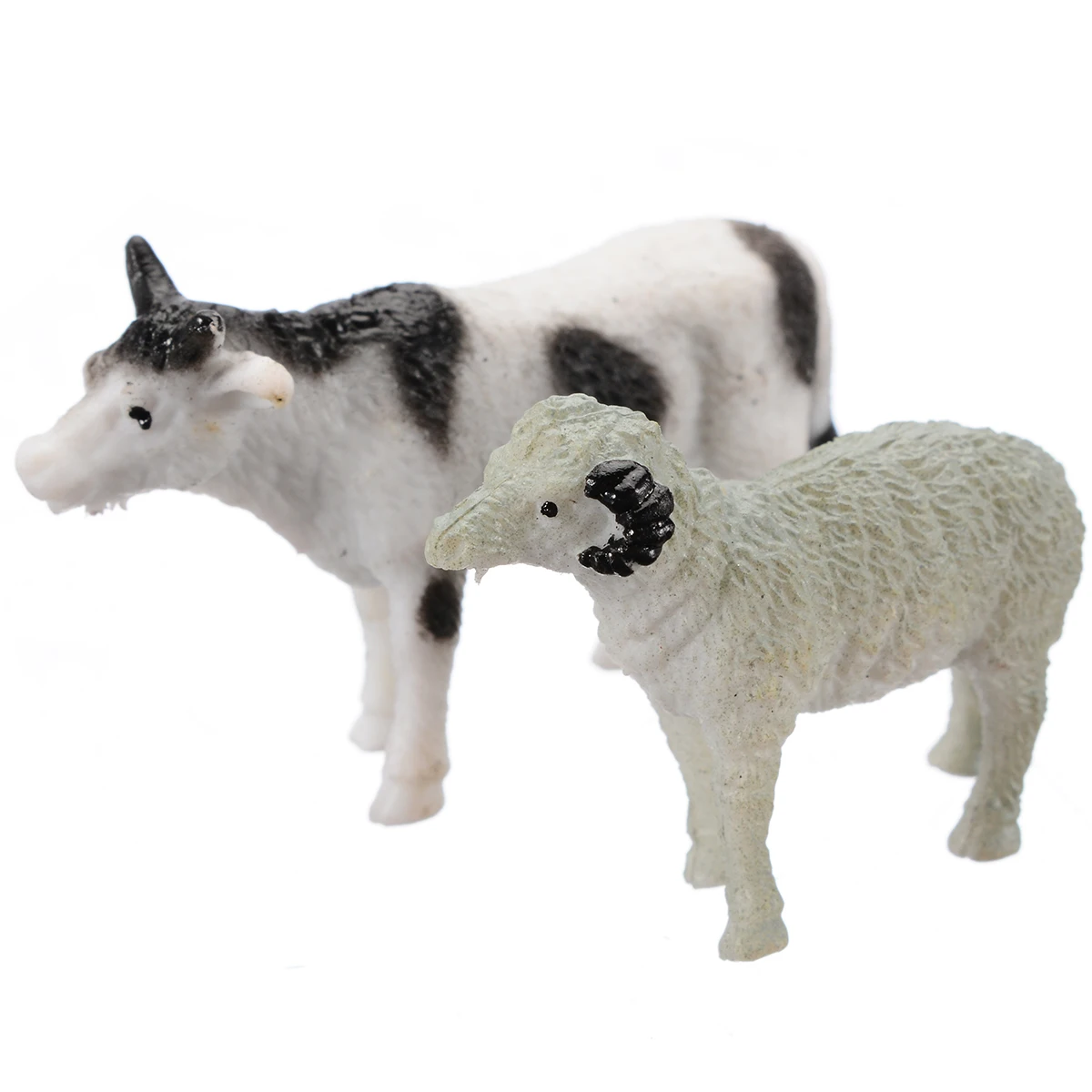 12Pcs/set Plastic Wild Farm Yard Animals Model Pig Cow Horse Dog Cat Kids Toys Set Toy Gift