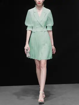 

2020 summer new temperament slim waist slimming dress