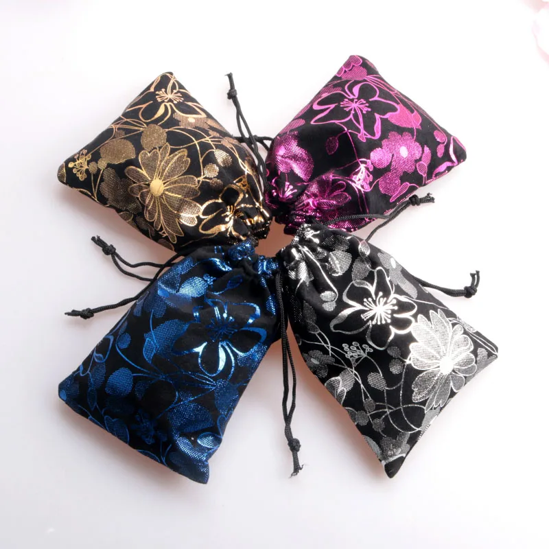 Free Shipping 10pcs 8x10cm/10x14cm Small Velvet Bags Drawstring Pouch