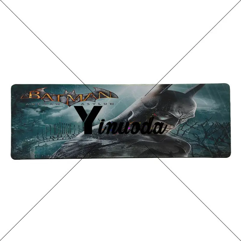 Yinuoda Non Slip PC Batman in Justice League DIY Design Pattern Game Large Gaming Mouse Pad Locking Edge Non-Slip Mouse Mat