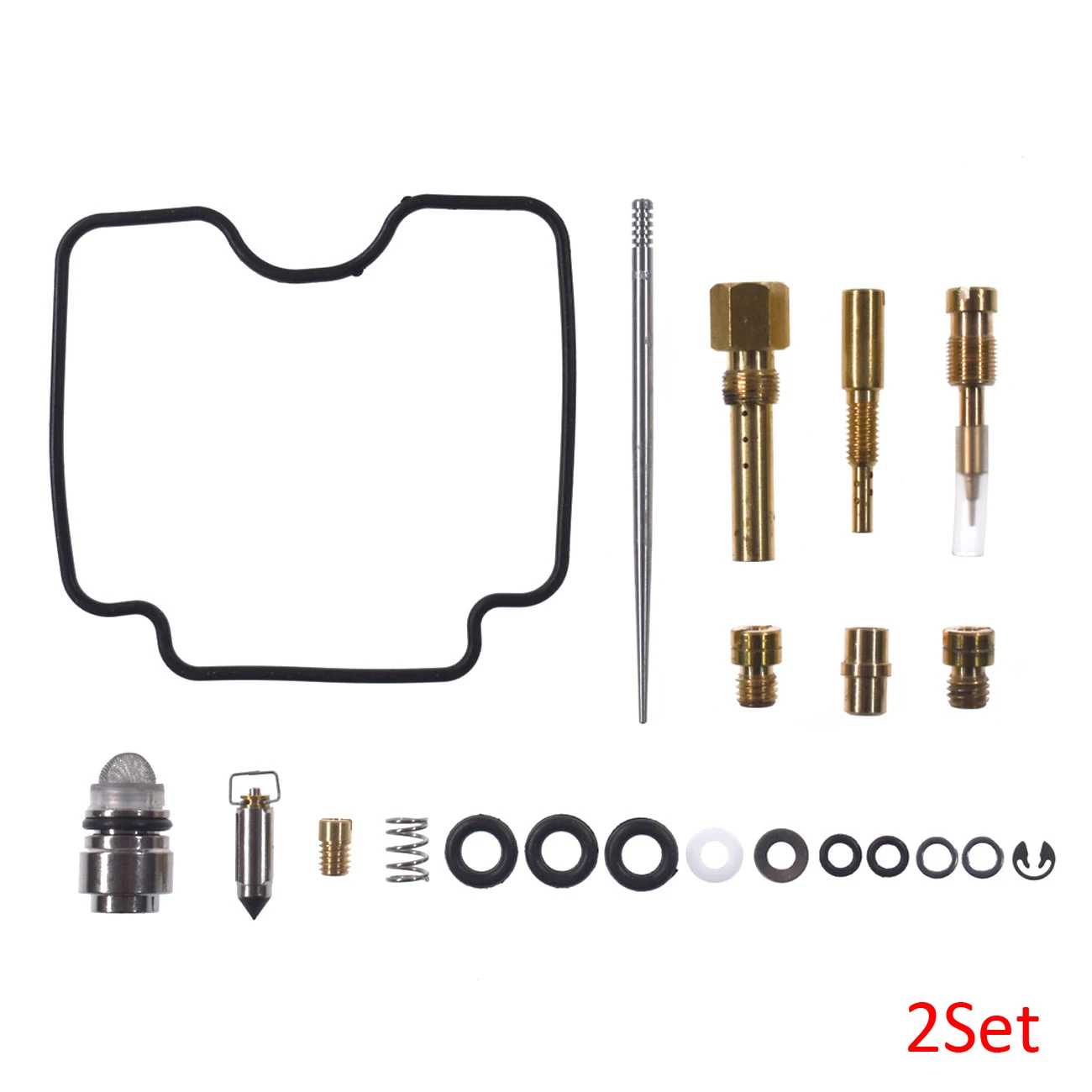 New Carb Kit Fits Yamaha YFM400 Big Bear 400 2000 2012 Carburetor Repair 2SetChainsaws