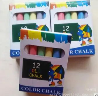 Детская Пыль для рисования экологически чистый мел 12 штук цветной мел/учебная посуда