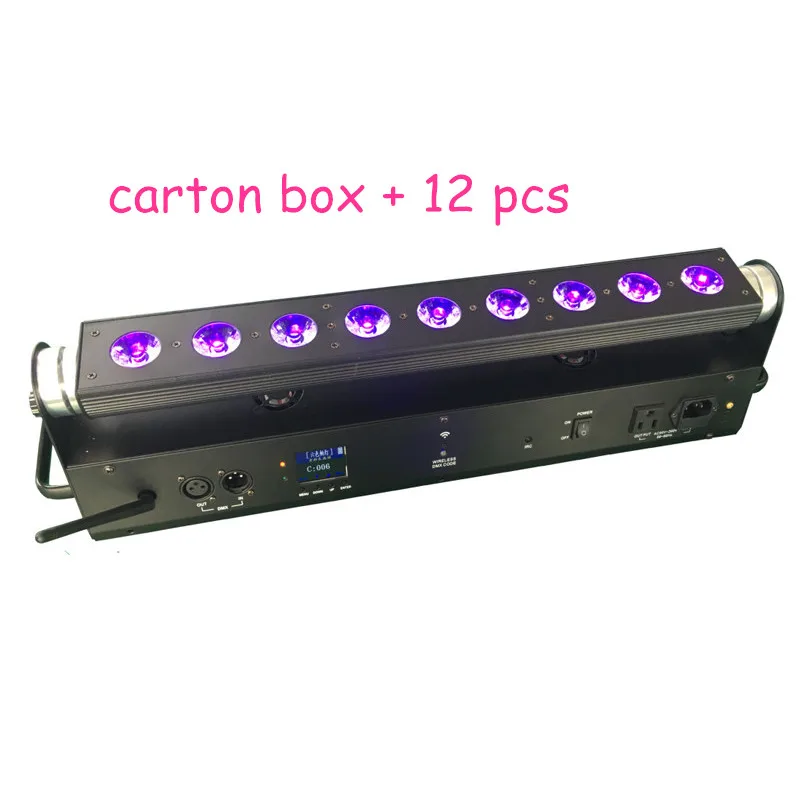 12/лот G301A Maky черный корпус светодиодный свет с батарея беспроводной светодиод Par