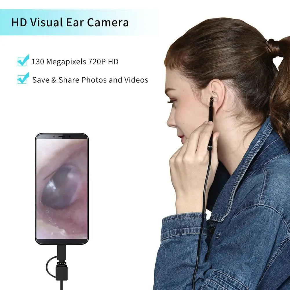 

3-in-1 Ear Cleaning Endoscope HD Visual Multifunctional Earpick With Mini Camera Ear Health Care For Children