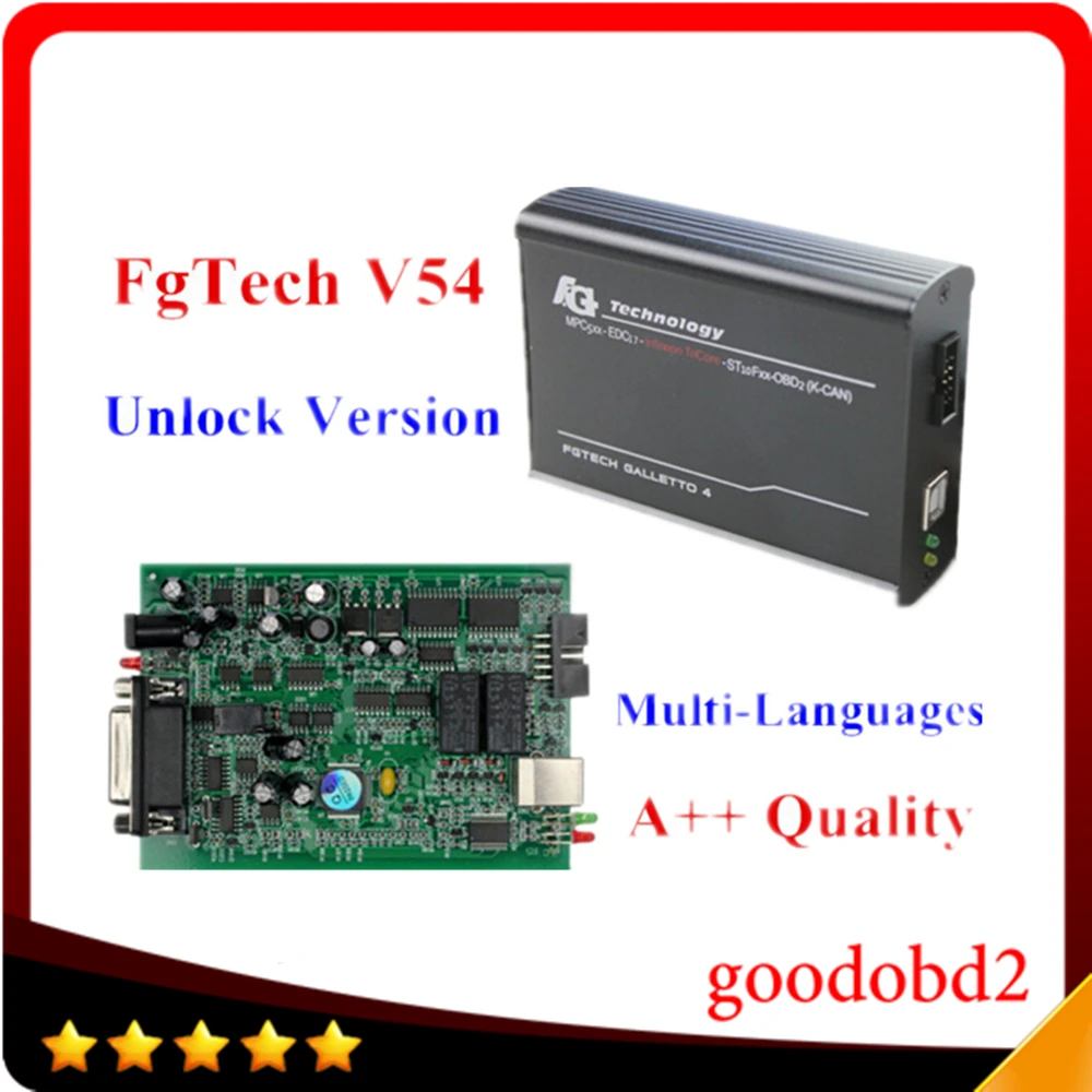 FGtech Galetto 4 Мастер ECU чип Тюнинг инструмент FG Tech FGtech Galetto V54 BDM-TriCore OBD поддержка BDM-OBD Функция разблокировки