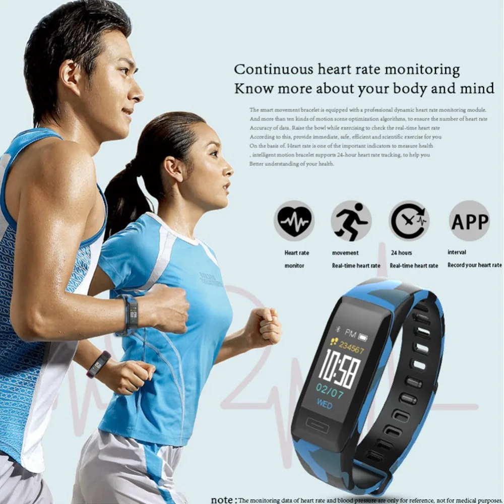 

Panars Camouflag Smart Watch Men Women Pedometer Heart Rate Monitor Sport Digital Watch For Android IOS Waterproof reloj hombre