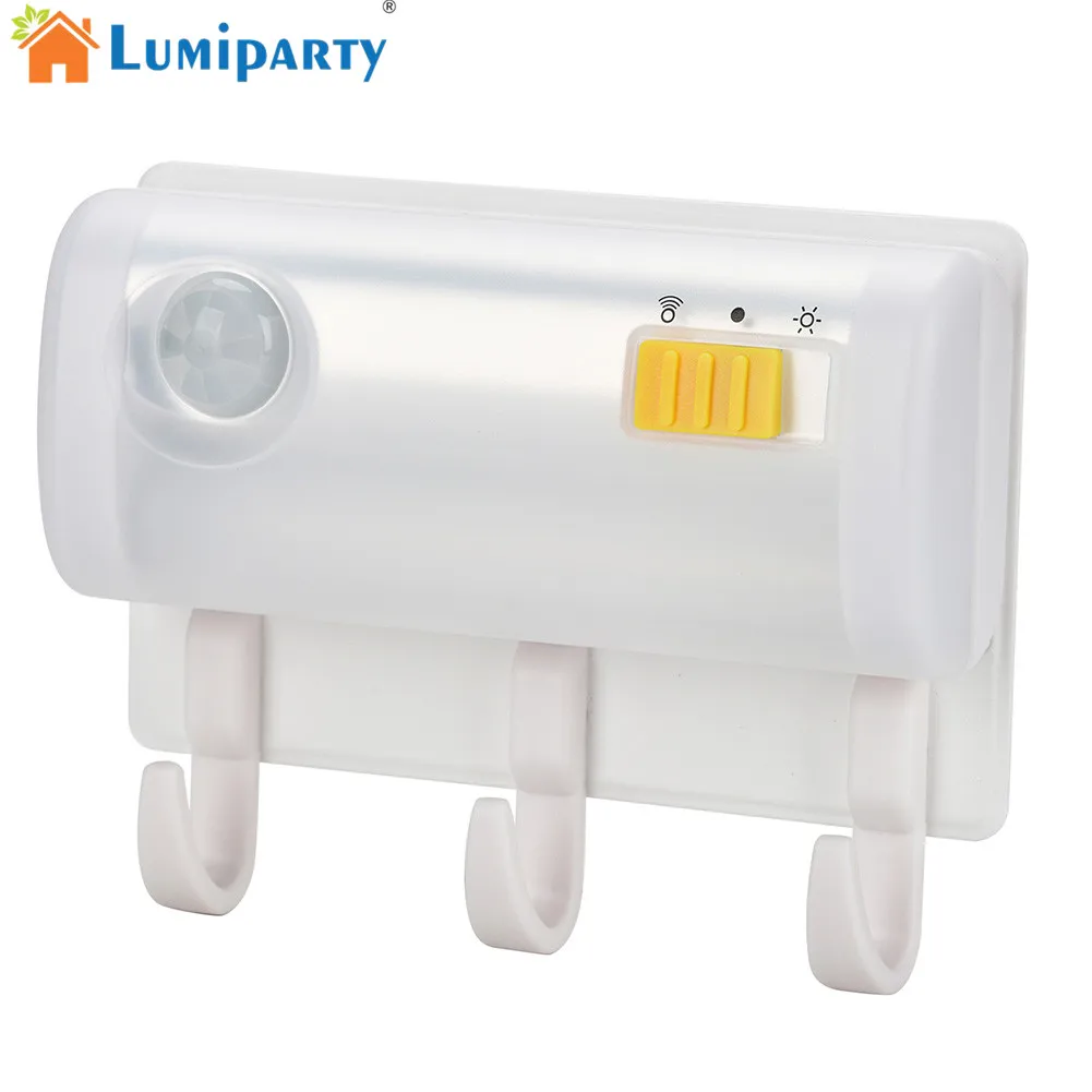 AKDSteel Motion Sensor Night Light Cordless Battery Powered Led Lights Wall Mount Hook