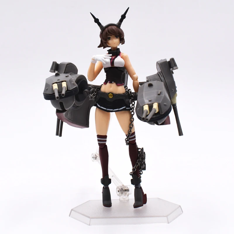 Anime Kantai Collection Mutsu Figma 242 PVC Action Figures Collectible Model Anime Toys Christmas Gifts 15cm  Free Shipping