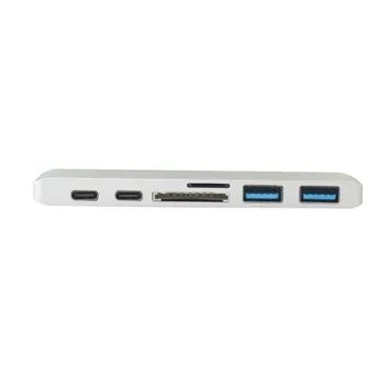 

Card Reader Hub Type-c USB 3.0 SD TF Memory Cards Adapter Laptop Computer Accessories for Macbook Pro 13/15