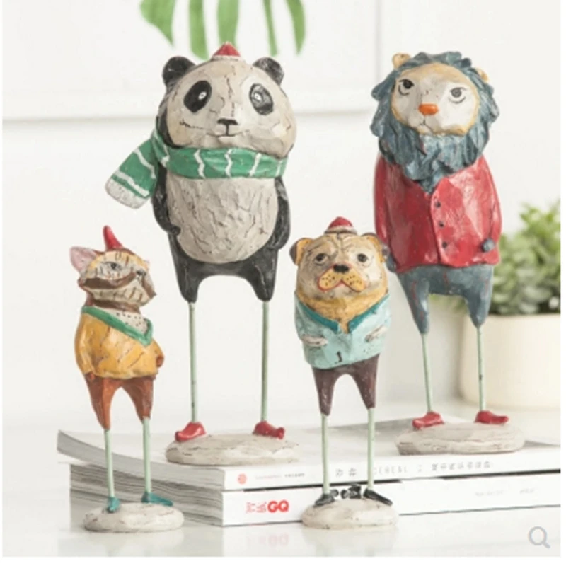Creative cute Home decor ornaments craft animal home living room