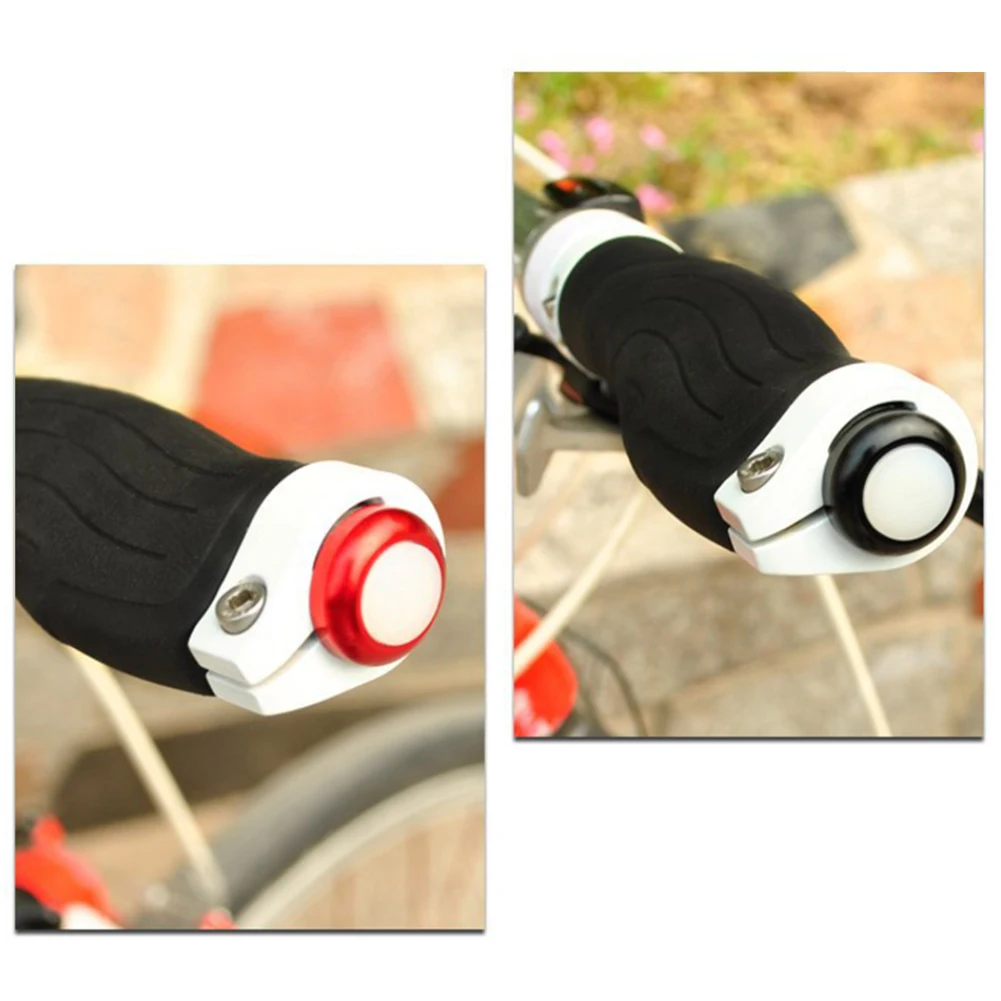 Flash Deal Bicycle Handlebar Lights Bike Handlebar Grips End Plug LED Lights Turn Signal Decorative Light 2