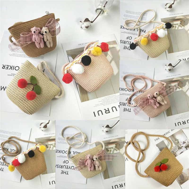 لطيف طفل الطفل شاطئ حقيبة ساع الأطفال الاطفال الفتيات القش حقيبة كتف حقيبة يد لطيف طفل الطفل شاطئ حقيبة ساع الأطفال الاطفال الفتيات القش حقيبة كتف حقيبة يد