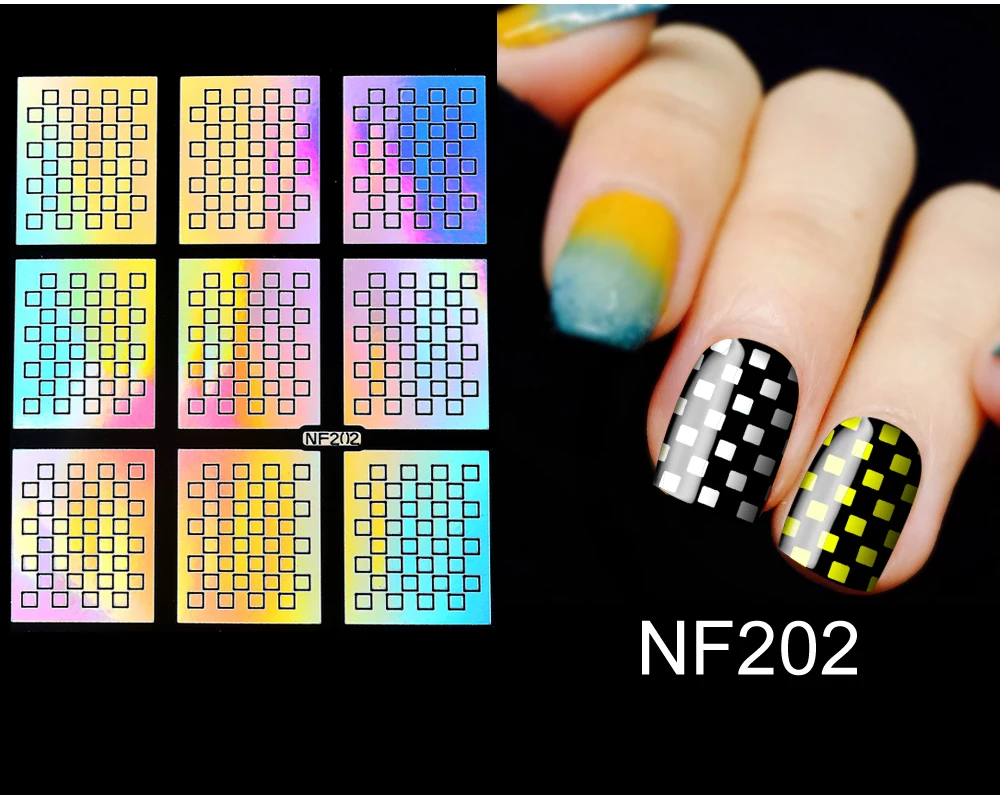 WUF 1 шт. полые наклейки для дизайна ногтей трафарет советы направляющие переводные наклейки s Аксессуары французские советы ногти наклейка украшение