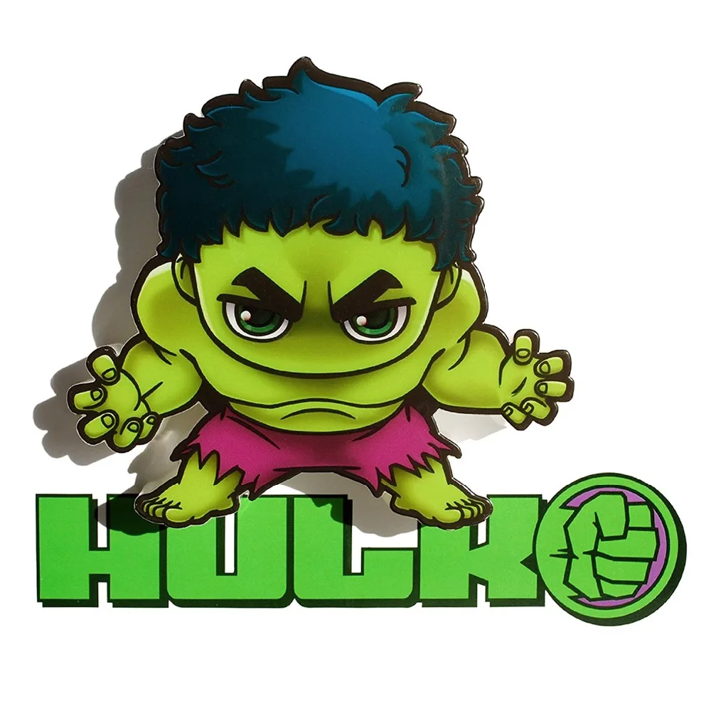 División de los sueños de dibujos animados Avengers Hulk 3D Mini luz