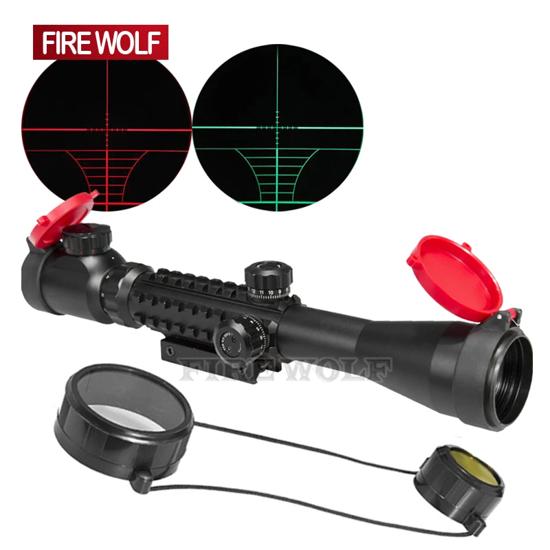 

FIRE WOLF 3-9X40 EG LLL Scopes Air Rifle Gun Riflescope Outdoor Hunting Telescope Sight Reflex SNIPER Scope Gun with Red Cover