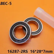 50 шт. ABEC-5 16287-2RS 16287RS 61902-16 2RS 16x28x7 мм глубокий шаровой подшипник для велосипеда Нижний Кронштейн подшипник 16287 2RS