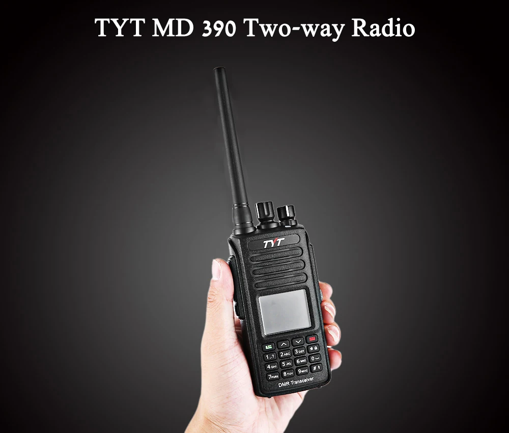 TYT MD-390 DMR цифровая рация 2 Way Радио портативное трансивер ЖК-дисплей Дисплей IP67 Водонепроницаемый 1000 Каналы UHF 400-480 МГц
