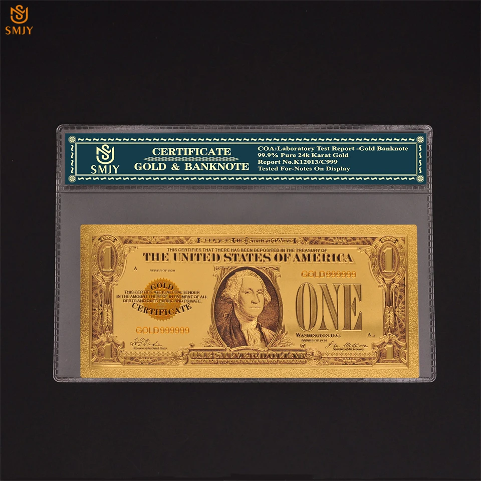 Produto Novo 2018 Us Moeda Papel 1 D lar Dinheiro Notas De Ouro produto-novo-2018-us-moeda-papel-1-d-lar-dinheiro-notas-de-ouro